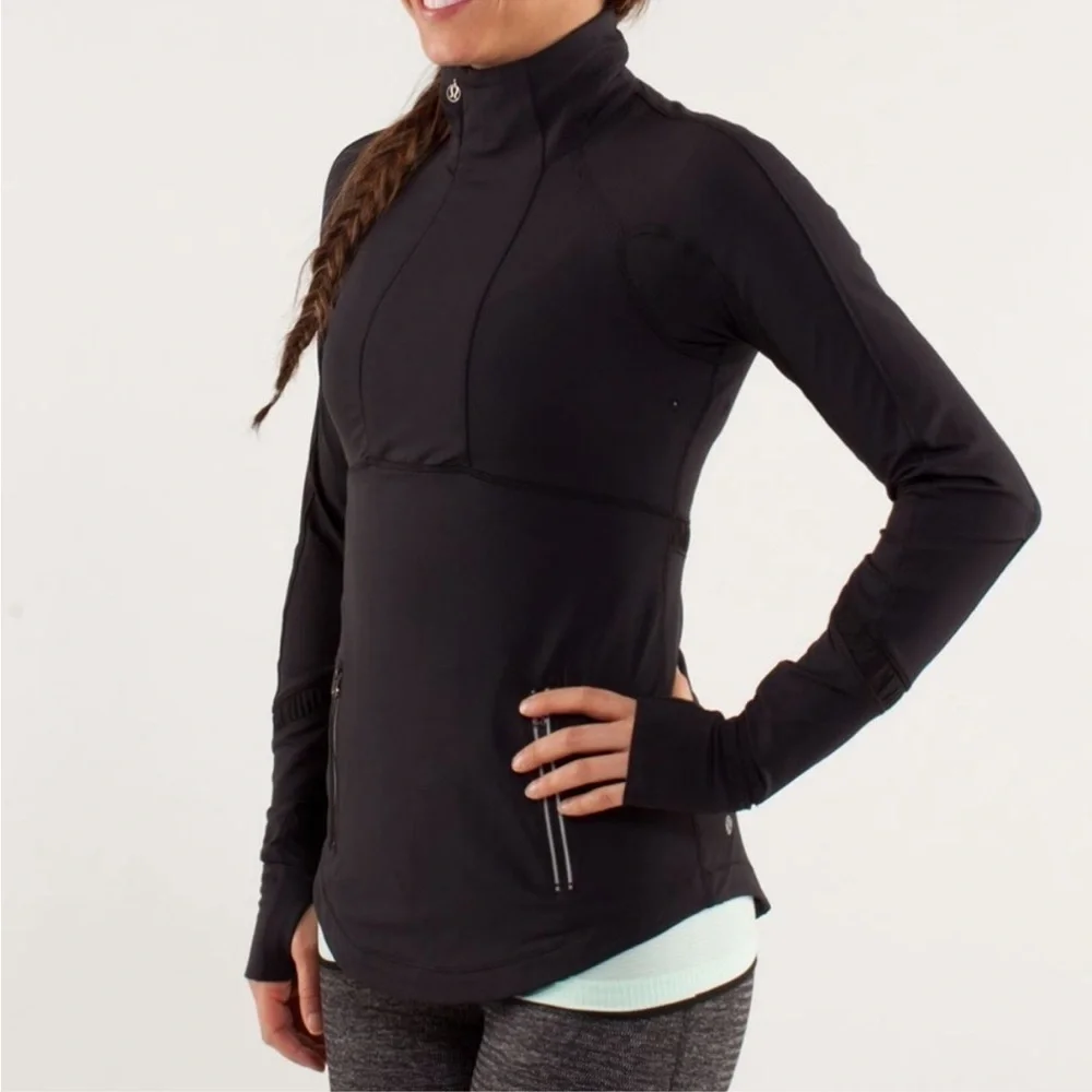 Lululemon athletica Run Reflect Pullover Black jacket 4 R24